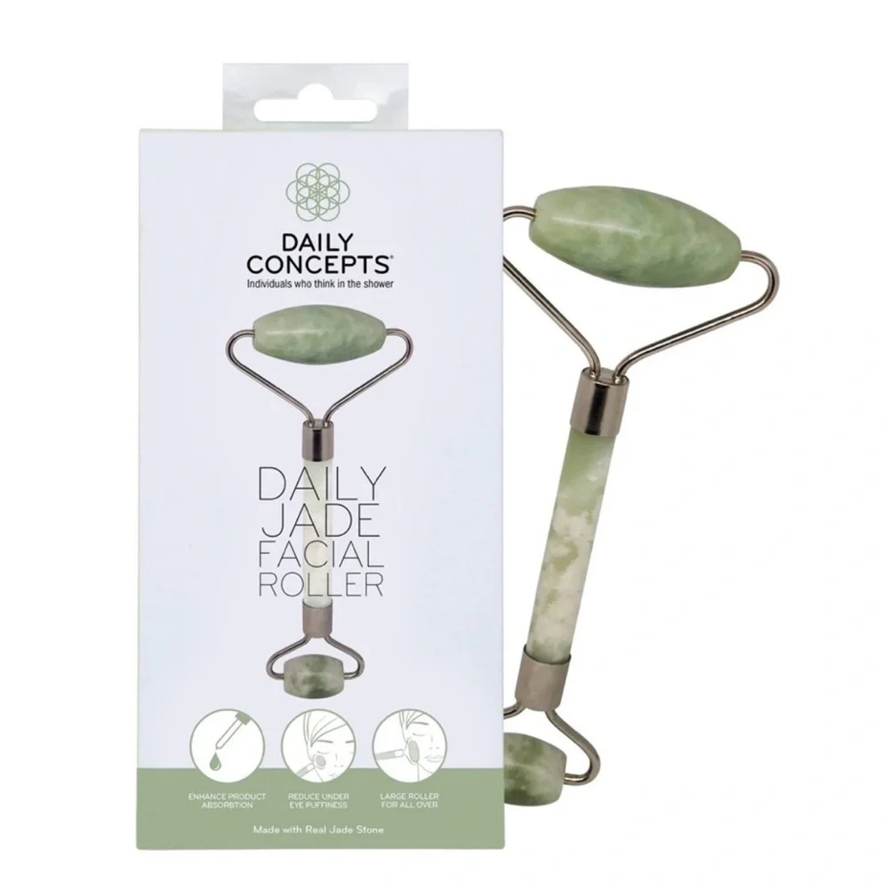 Daily Concepts Jade Daily Facial Roller New in Box Helps Reduce Puffiness